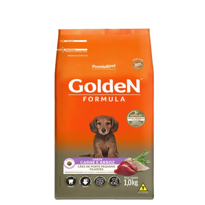 GOLDEN FILHOTE PORTE PEQUENO 1 KILO CARNE