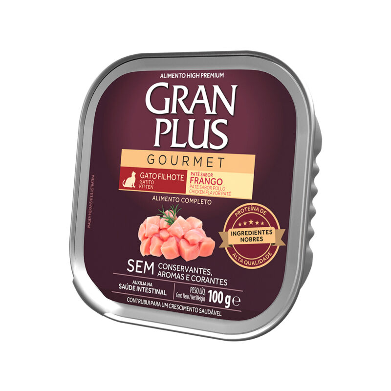 GRANPLUS PATE GATO FILHOTE FRANGO 100GR