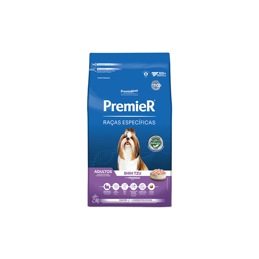 PREMIER CÃES ADULTO SHIHTZU 2,5 KILOS