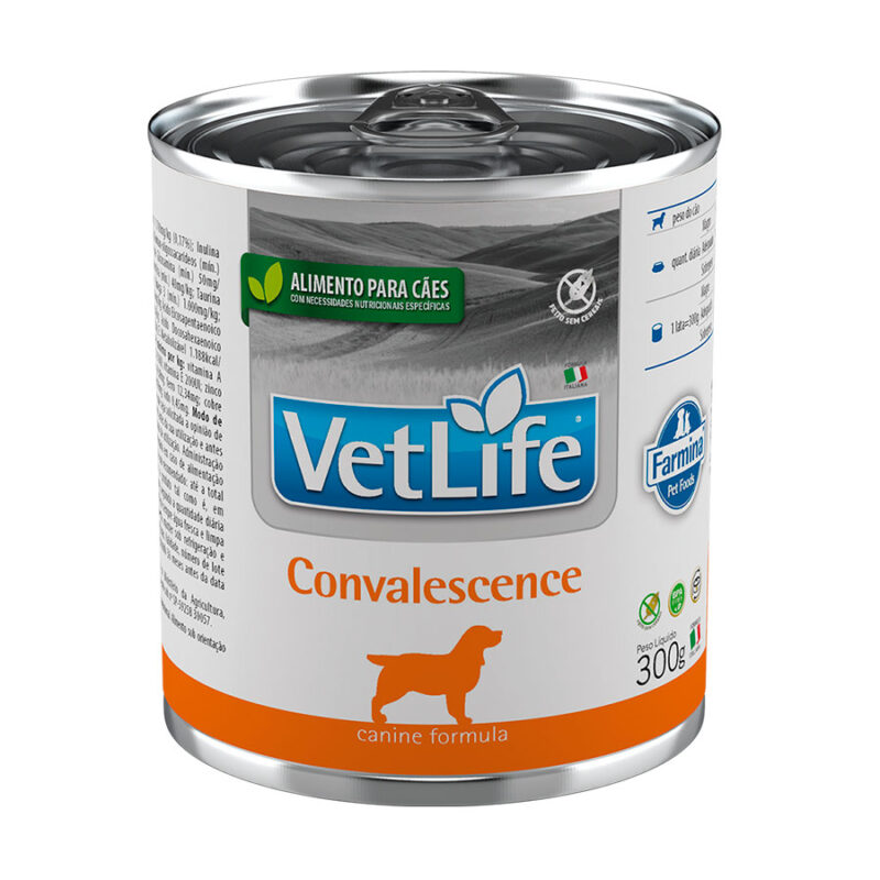 RAÇÃO ÚMIDA VETLIFE CÃES - CONVALESCENCE 300GR