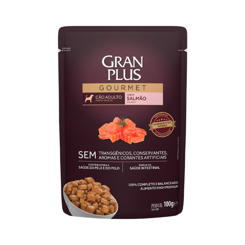 SACHE GRAN PLUS CÃES FILHOTE SALMÃO