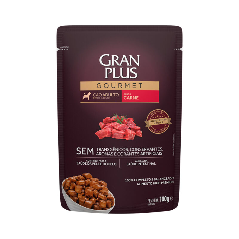 SACHE GRAN PLUS CÃO ADULTO CARNE