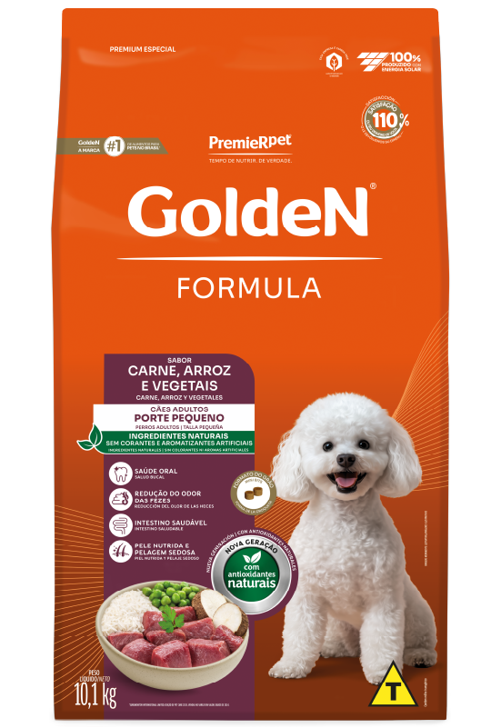 GOLDEN ADULTO PORTE PEQUENO CARNE MINI BITS 1 KILO