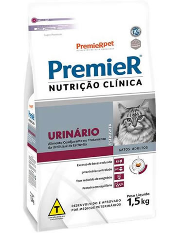 Ração Premier Nutrição Clínica Urinário para Gatos